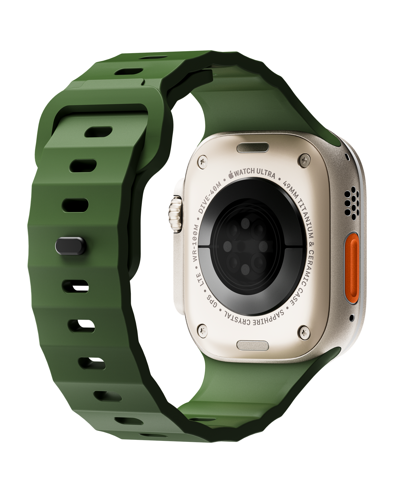 Manovate Flexfit Apple Watch Band – Olive Green