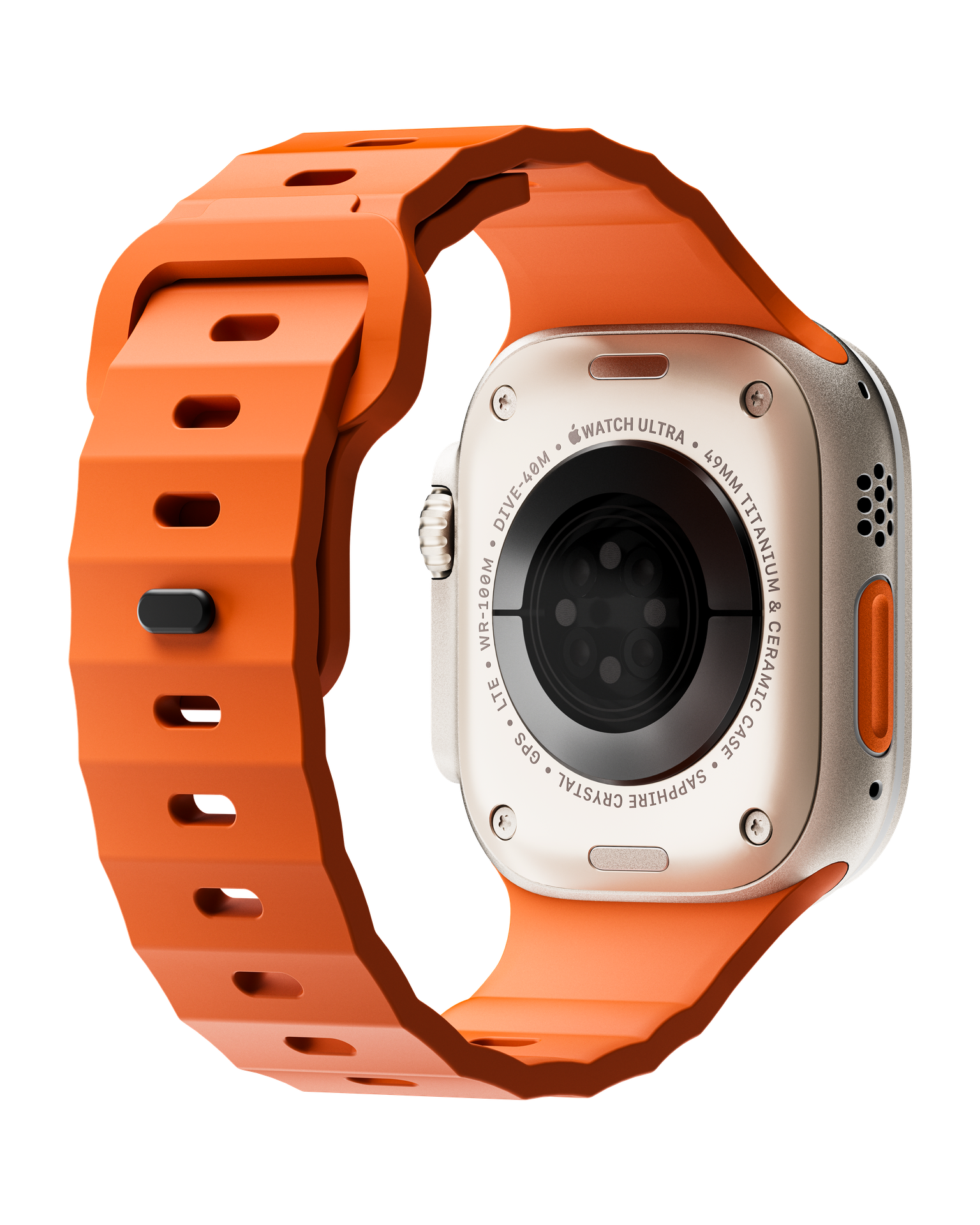 Manovate Flexfit Apple Watch Band – Sunset Orange