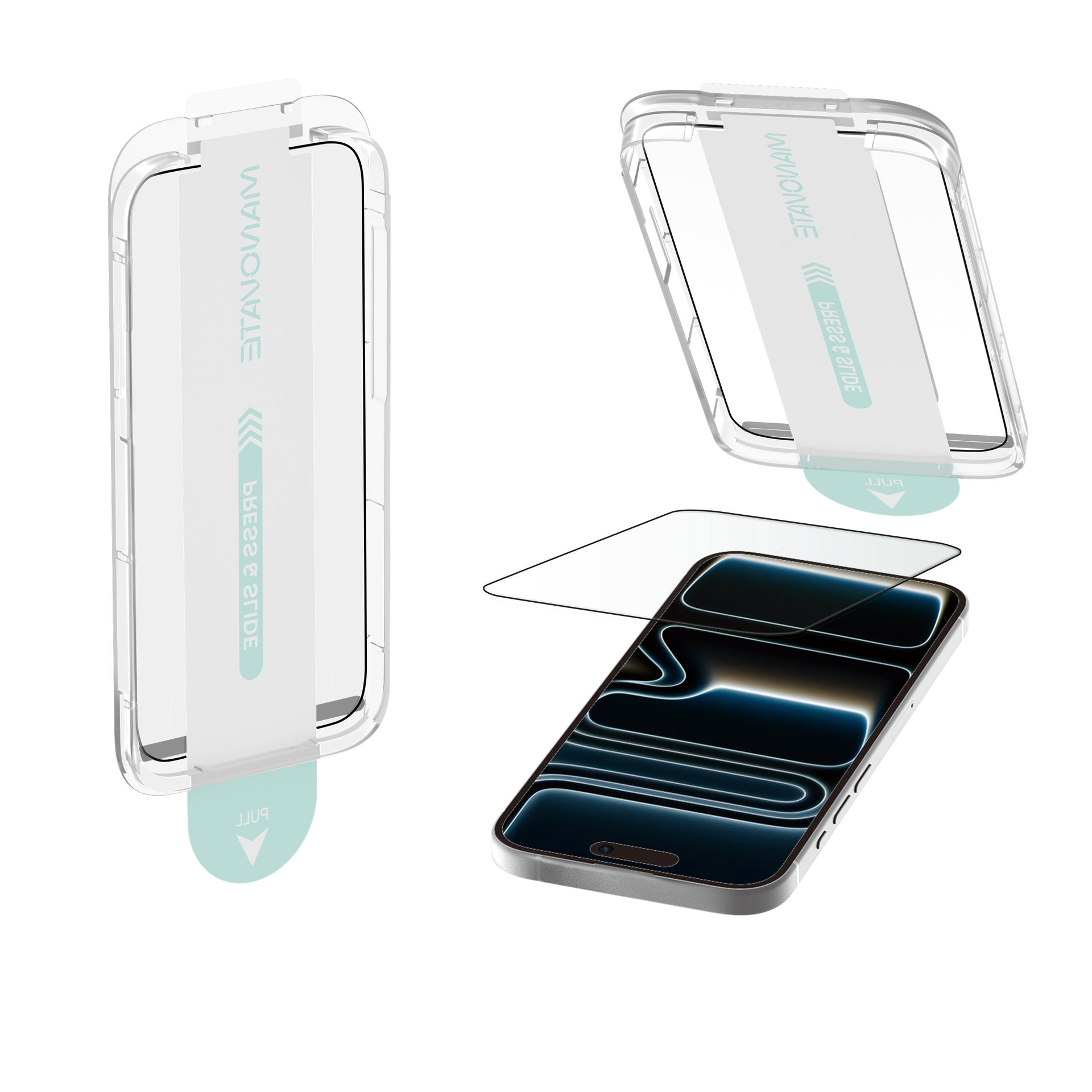 Manovate PureShield Transparent Screen Protector for iPhone 17 Pro Max